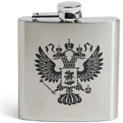 Flasque inox 178ml inscription Homme des tavernes