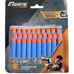 Fléchette en mousse bleu et rouge x30