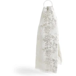 Foulard blanc parsemé paillette dorée