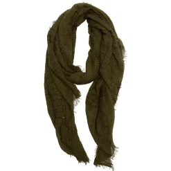 Foulard kaki motif sequins