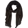 Foulard plissé noir pailleté