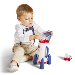 Fusée spatiale blanche