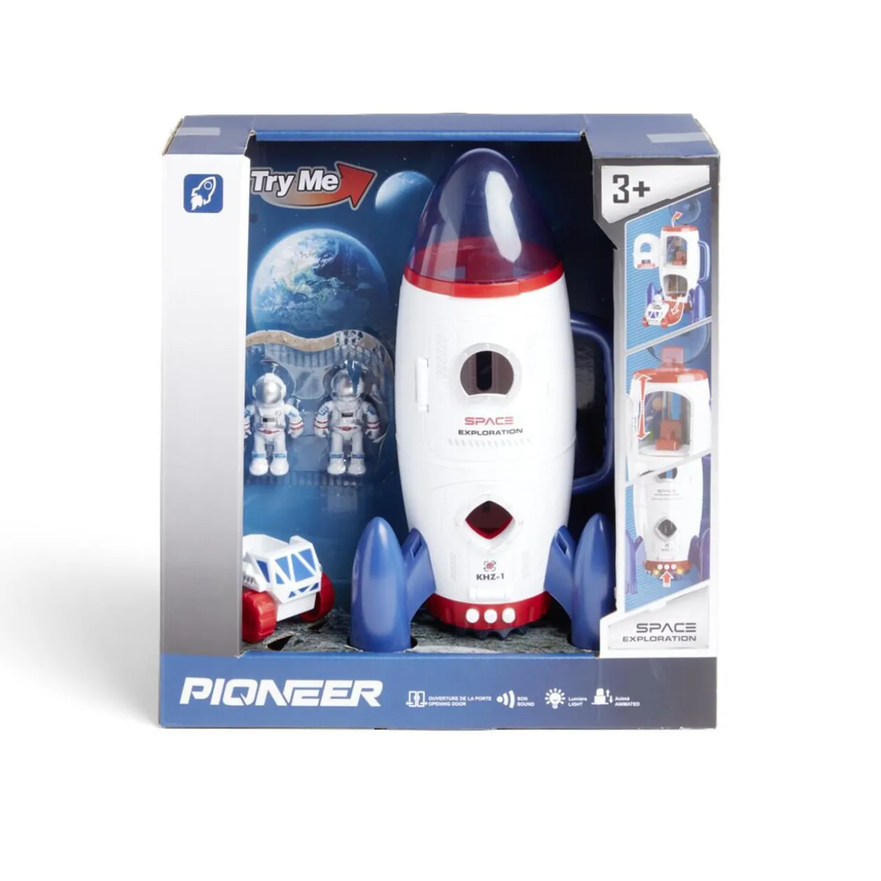 Fusée spatiale blanche