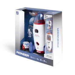 Fusée spatiale blanche