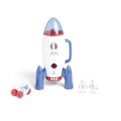 Fusée spatiale blanche