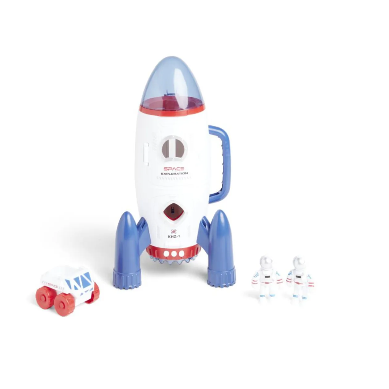 Fusée spatiale blanche