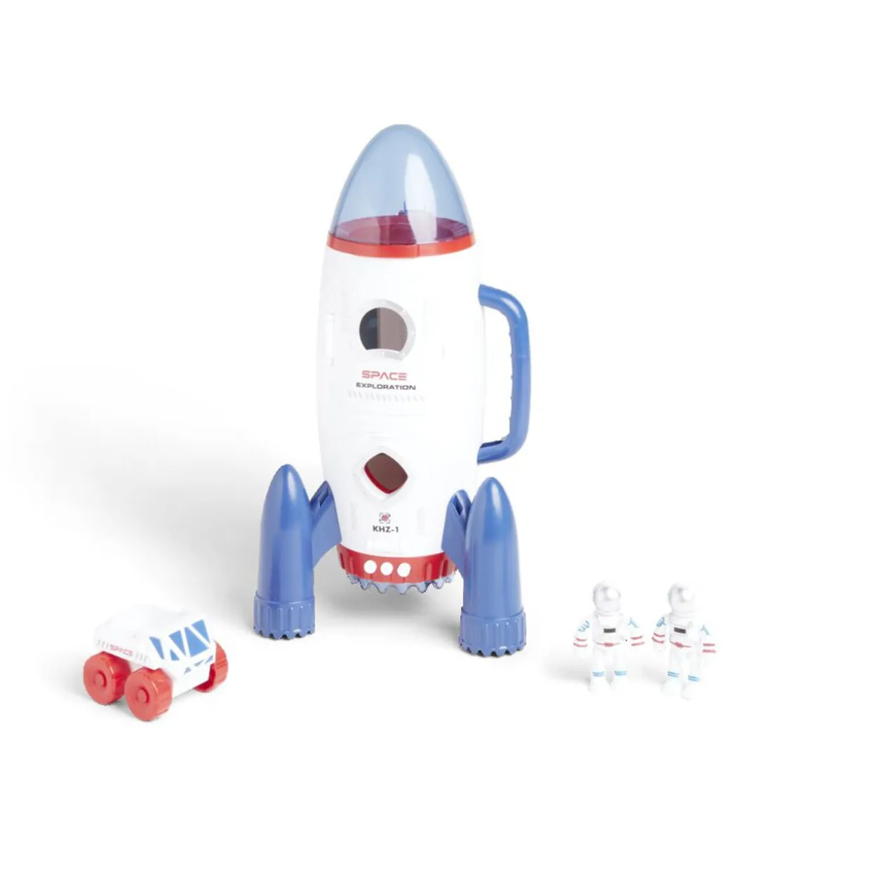 Fusée spatiale blanche