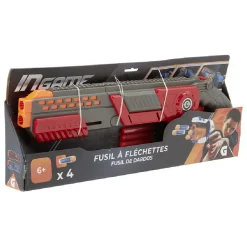 Fusil + 4 fléchettes en mousse