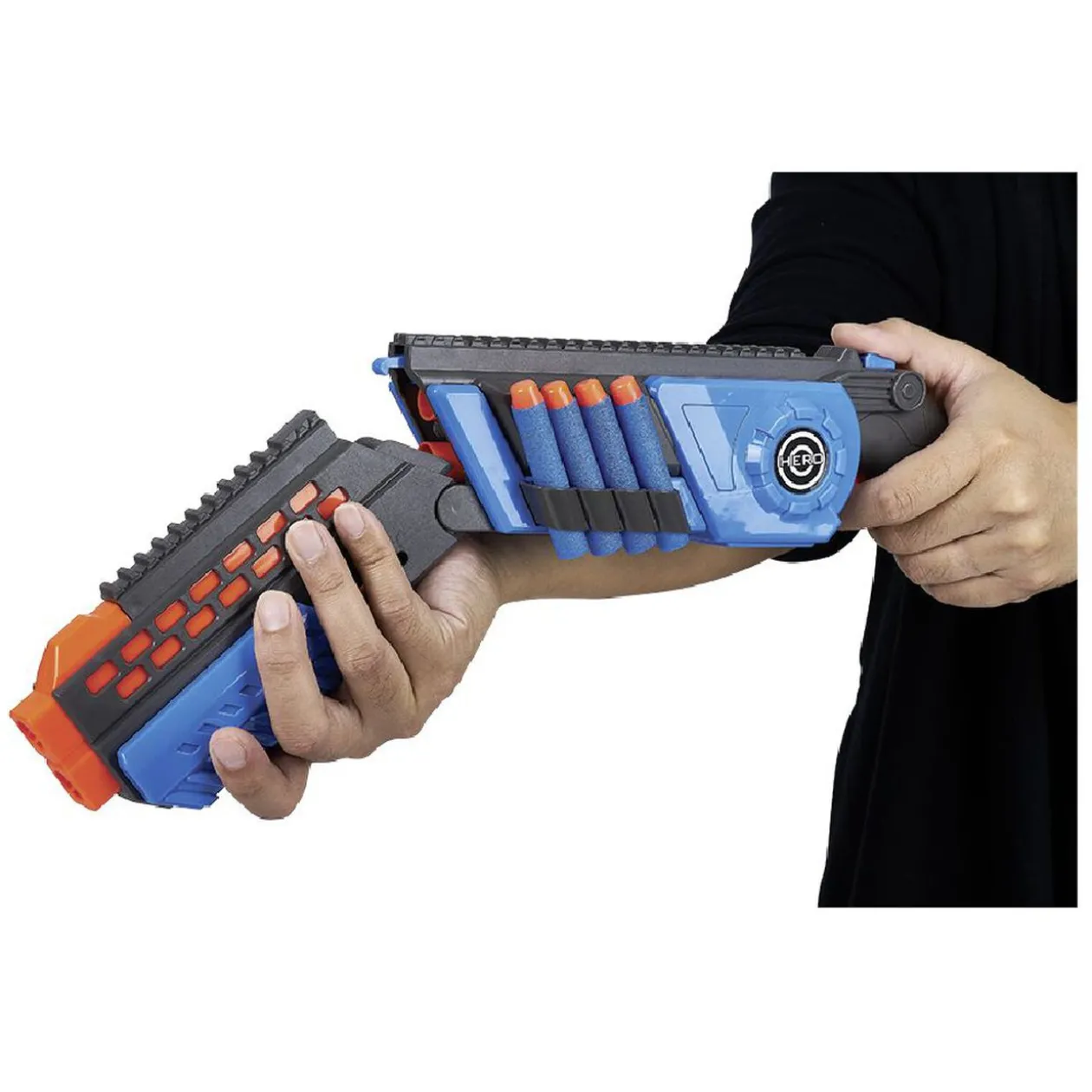 Fusil + 4 fléchettes en mousse