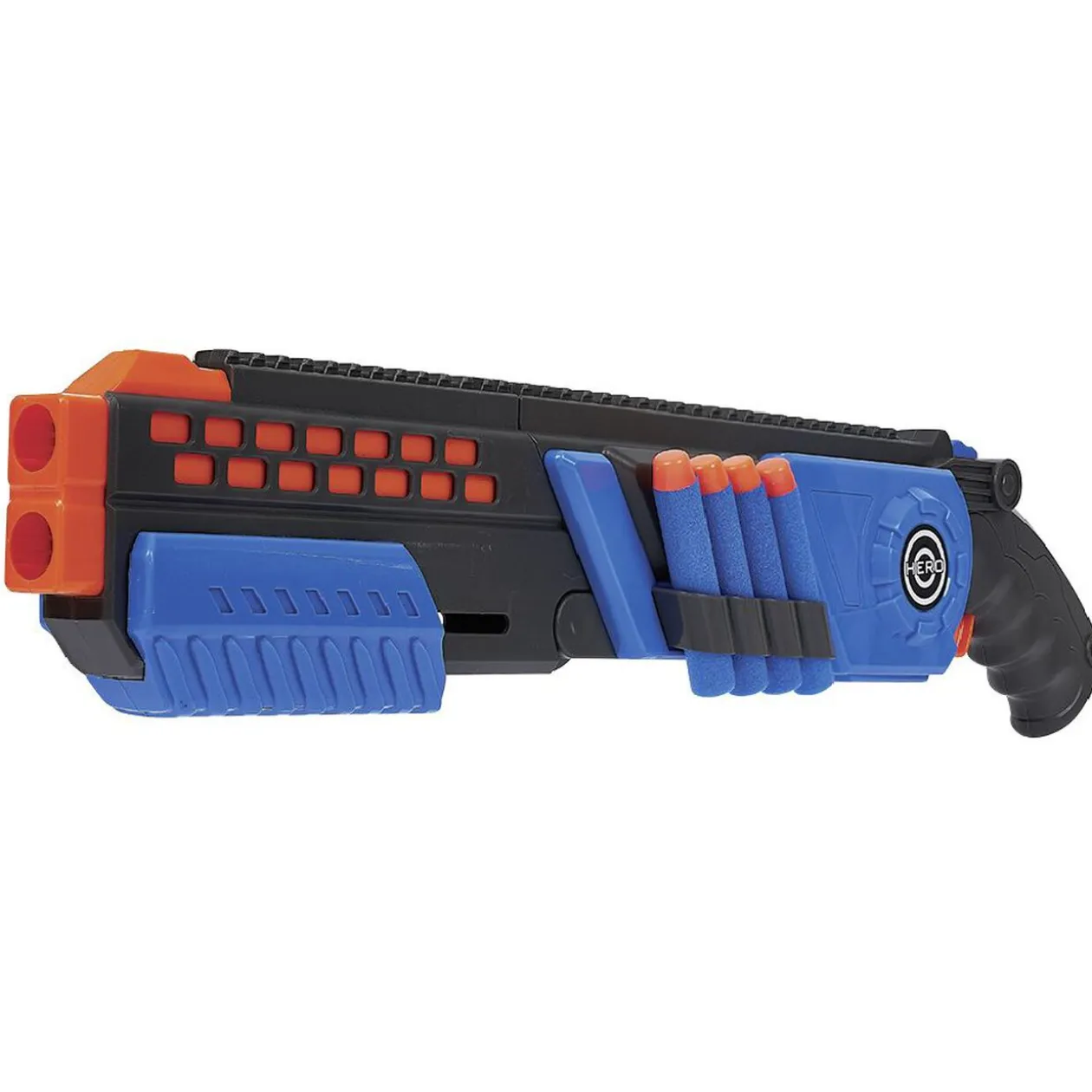 Fusil + 4 fléchettes en mousse