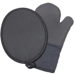 Gant avec manique gris foncé