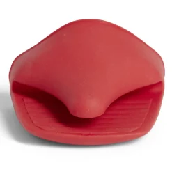 Gant de cuisine en silicone rouge
