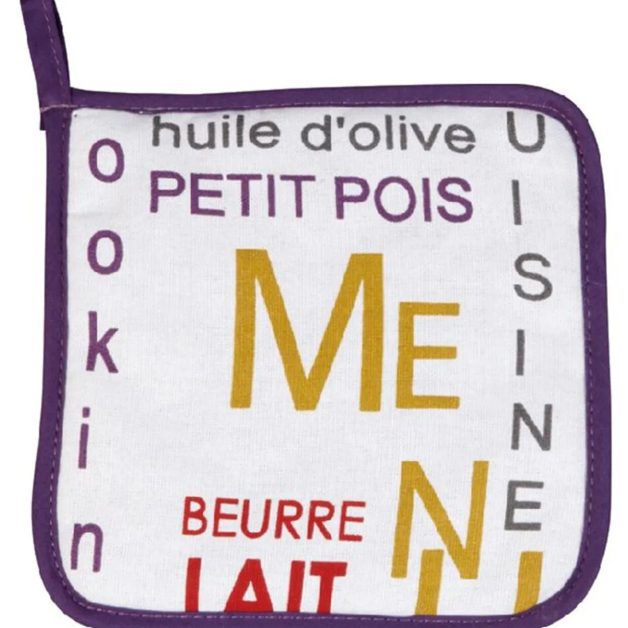 Gant de cuisine et manique mots