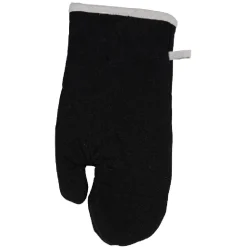 Gant et manique de cuisine noir et gris