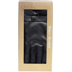 Gant noir imitation cuir