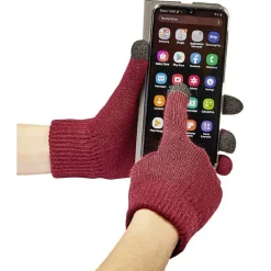 Gant tactile écran acrylique Taille unique 4 couleurs