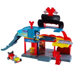Garage et voiture Mickey Roadster racers