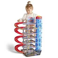 Garage voiture avec pistes de courses.