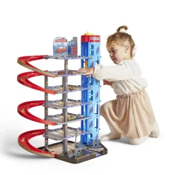 Garage voiture avec pistes de courses.