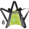 Gilet signalétique LED avec télécommande jaune