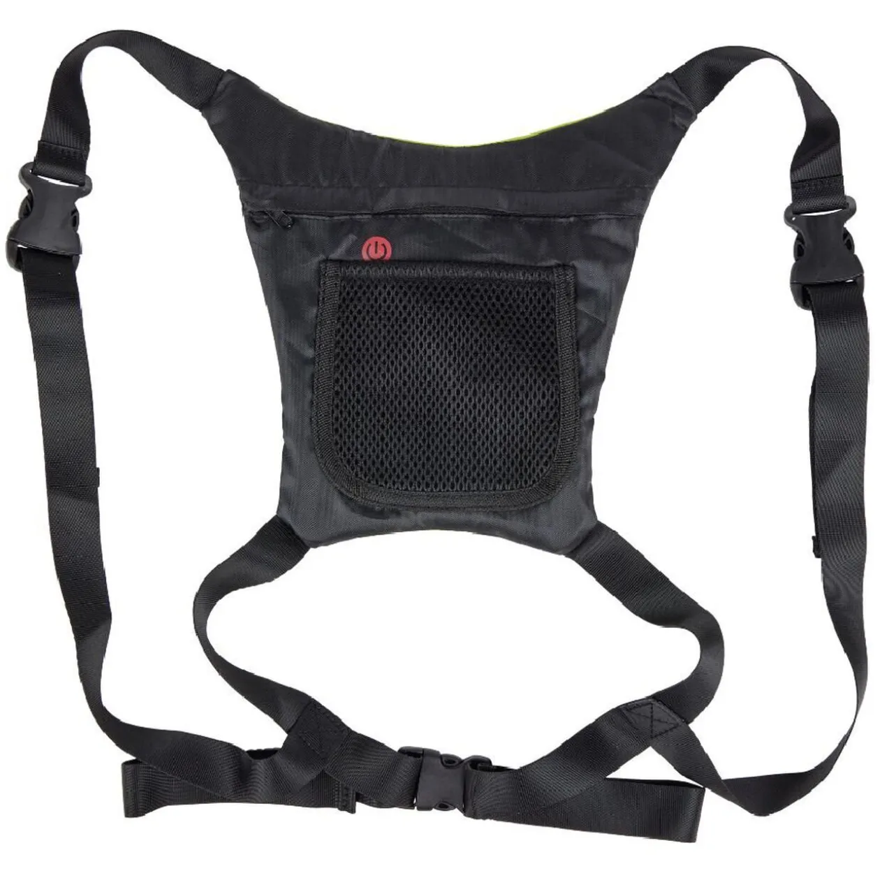 Gilet signalétique LED vert et noir