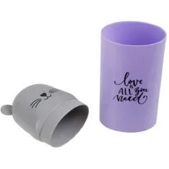 Gobelet de voyage à message avec capuchon