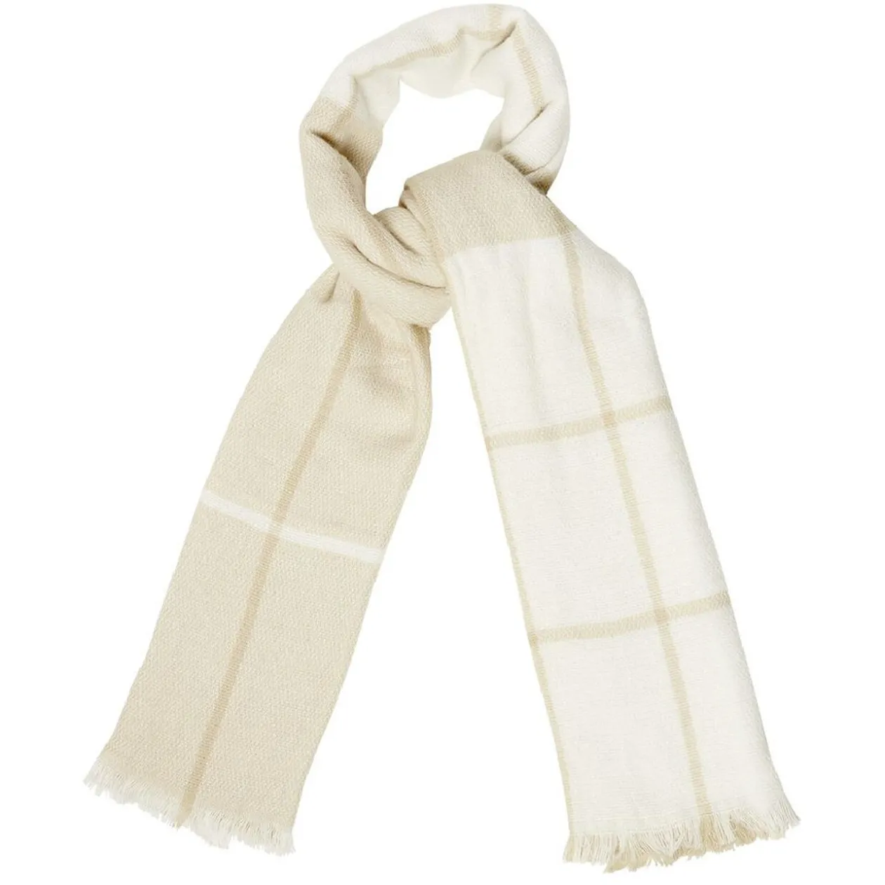 Grande écharpe à franges