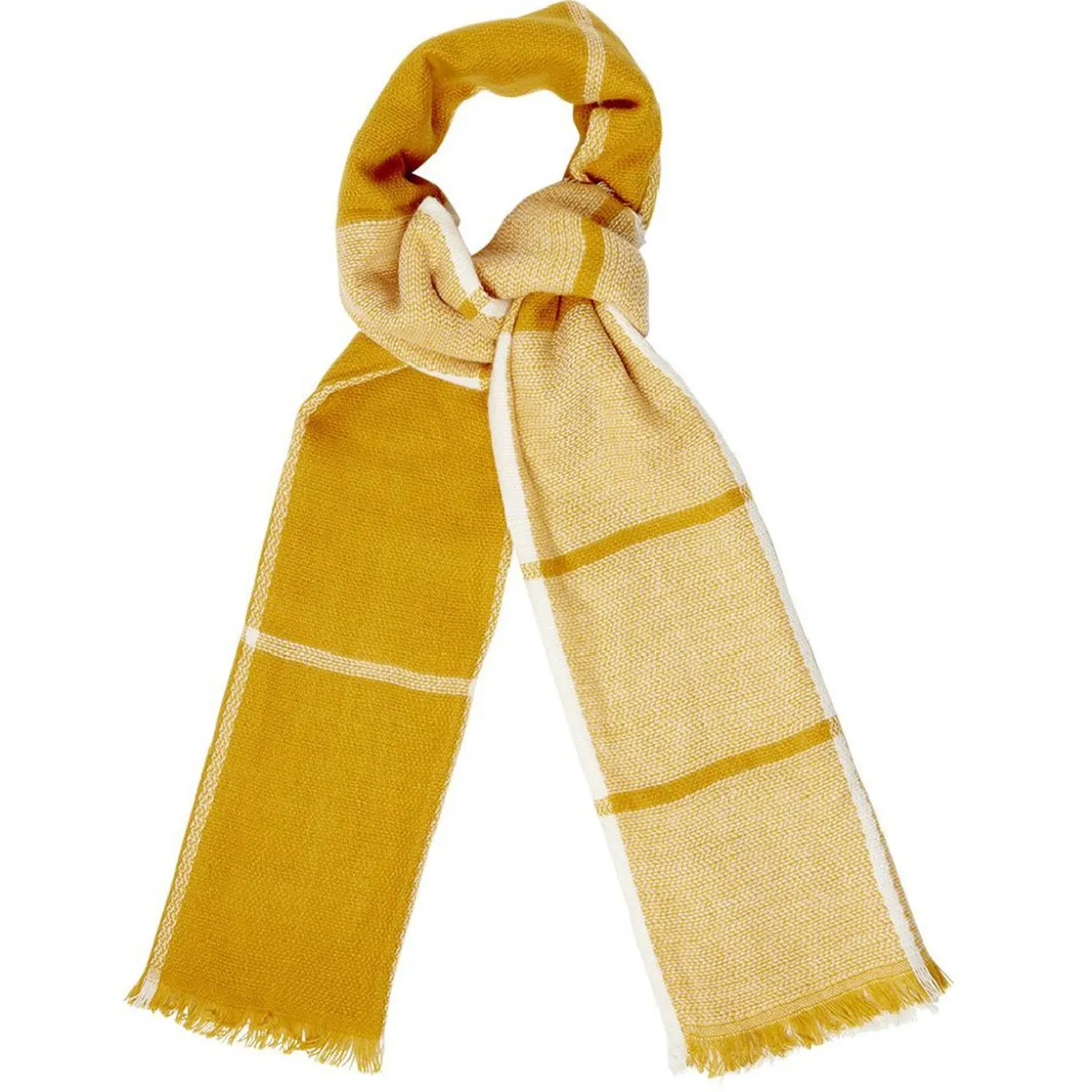 Grande écharpe à franges