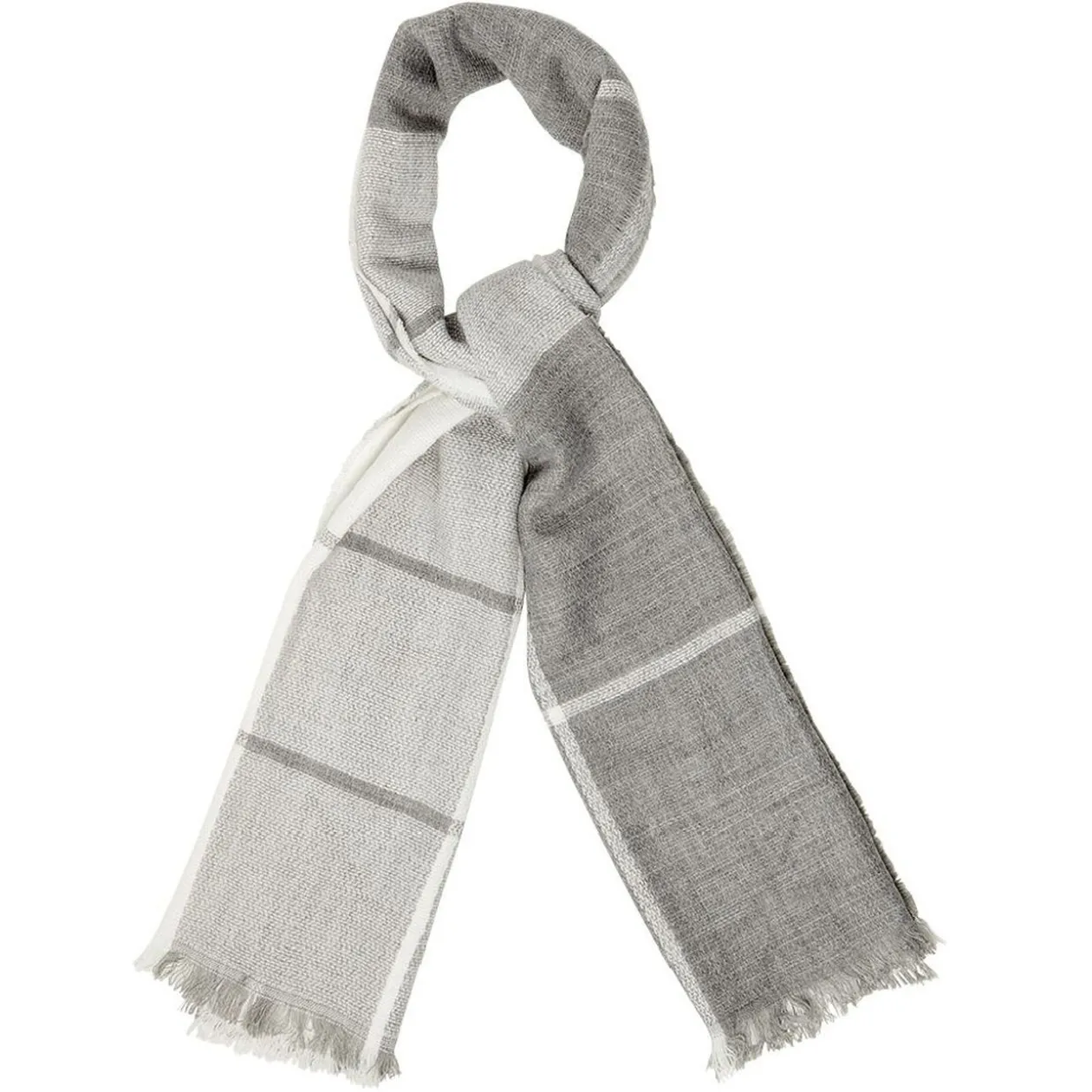 Grande écharpe à franges