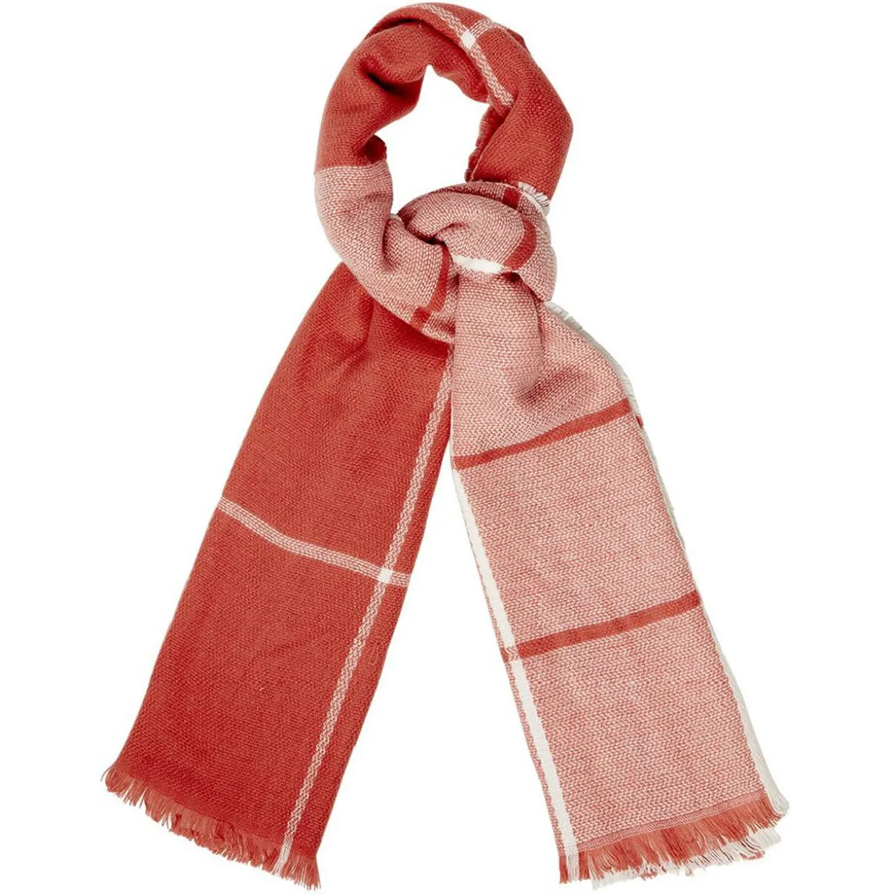 Grande écharpe à franges