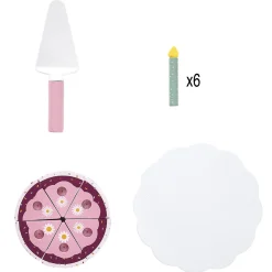 Gâteau d'anniversaire en bois