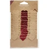Guirlande papier forme coeur rouge et marron