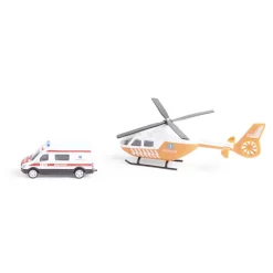 Hélicoptère avec véhicule assorti - 4 modèles