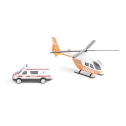 Hélicoptère avec véhicule assorti - 4 modèles