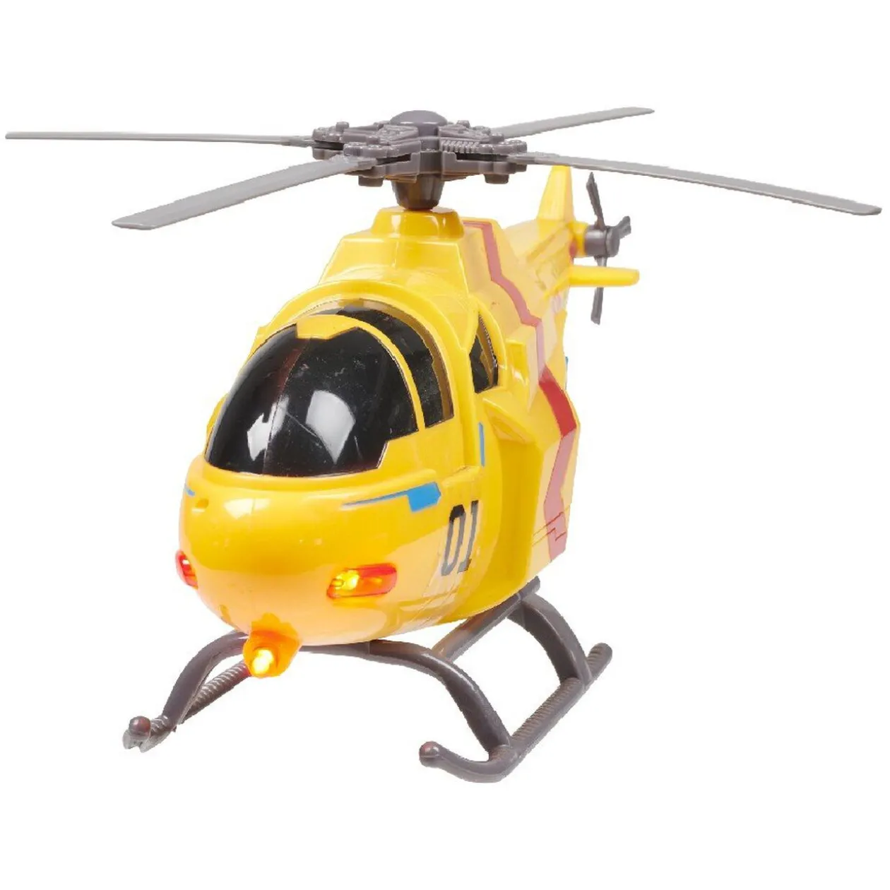 Hélicoptère de sauvetage Gearbox son et lumière jaune rouge