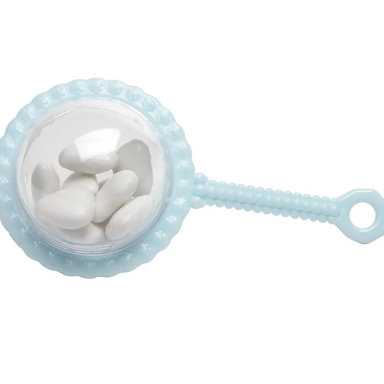 Hochet bleu à dragées x3