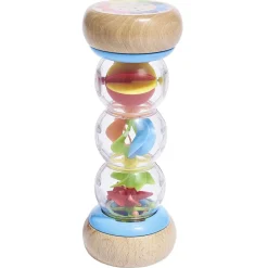 Hochet bâton de pluie en bois