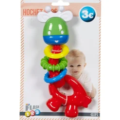Hochet girafe multicolore