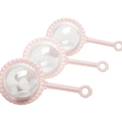 Hochet rose à dragées x3