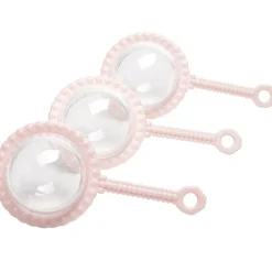 Hochet rose à dragées x3