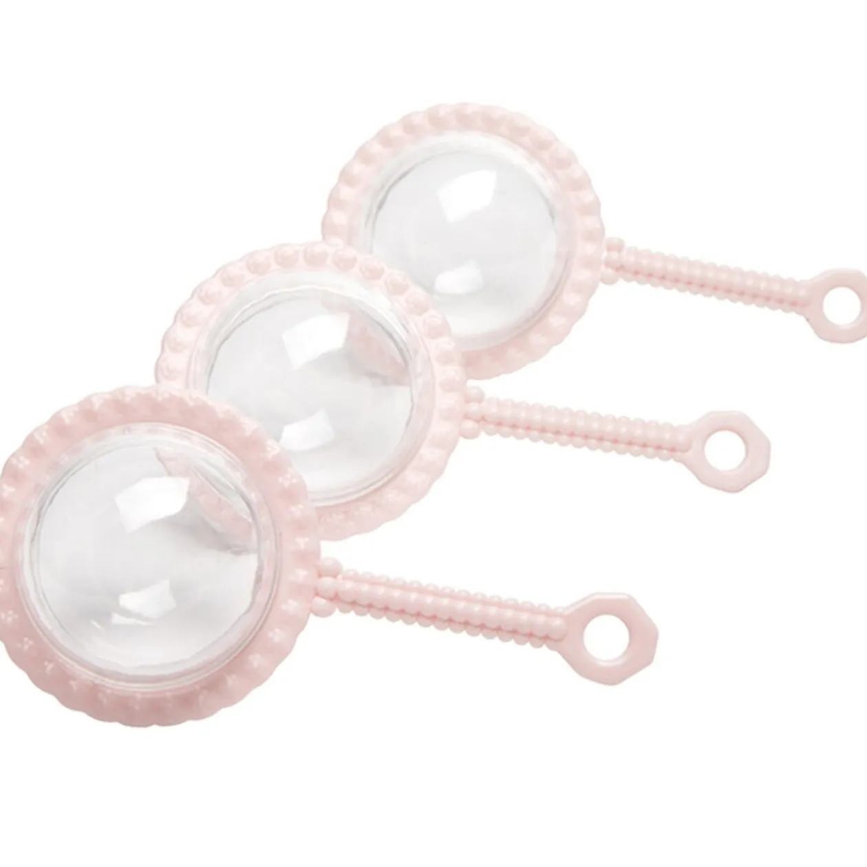 Hochet rose à dragées x3