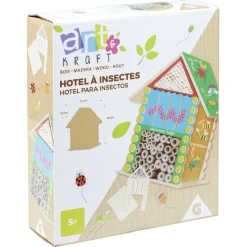 Hôtel à insectes à décorer en bois
