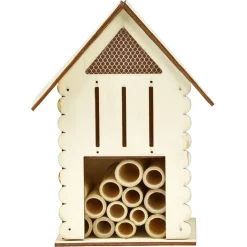 Hôtel à insectes à décorer en bois