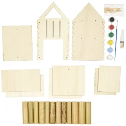 Hôtel à insectes à décorer en bois