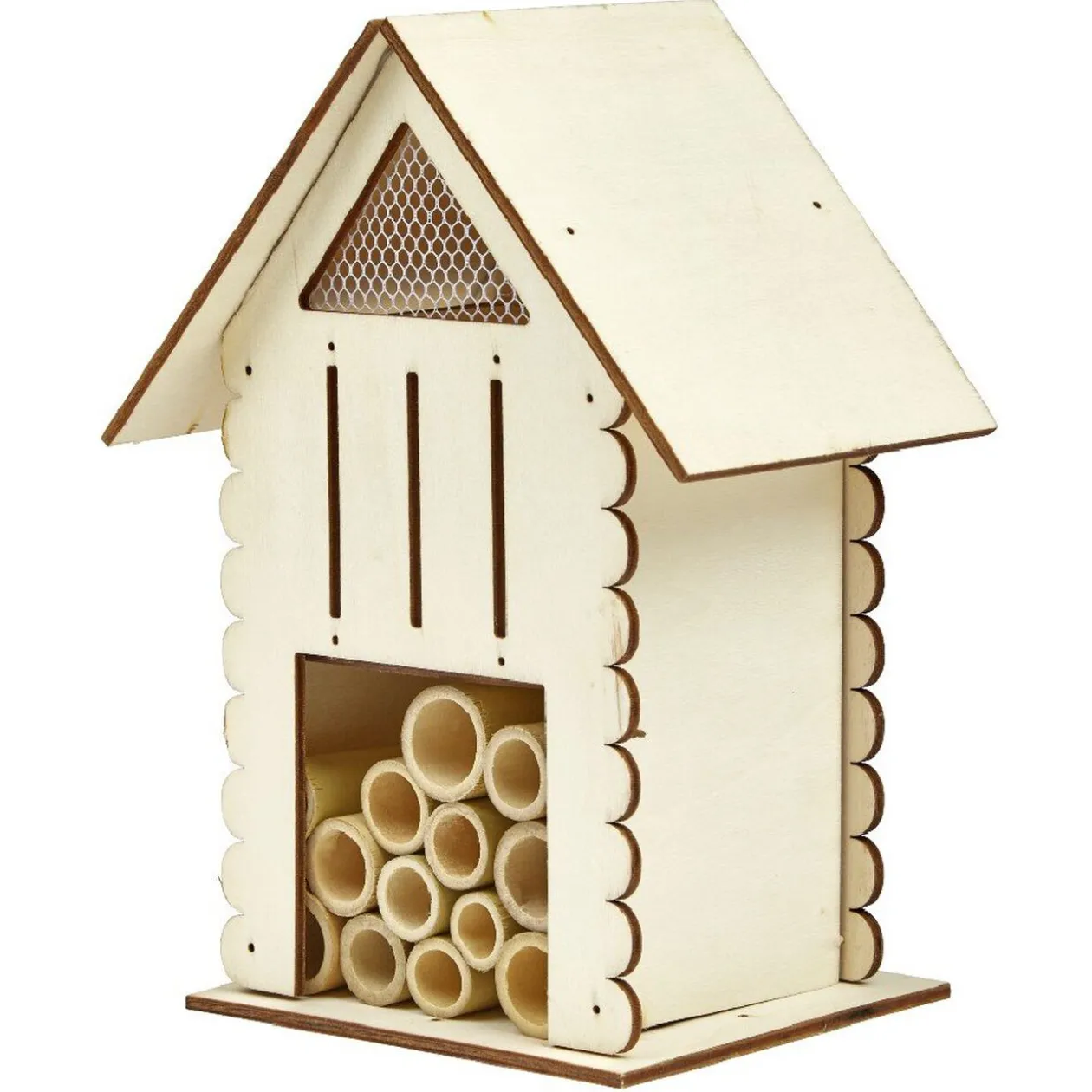 Hôtel à insectes à décorer en bois