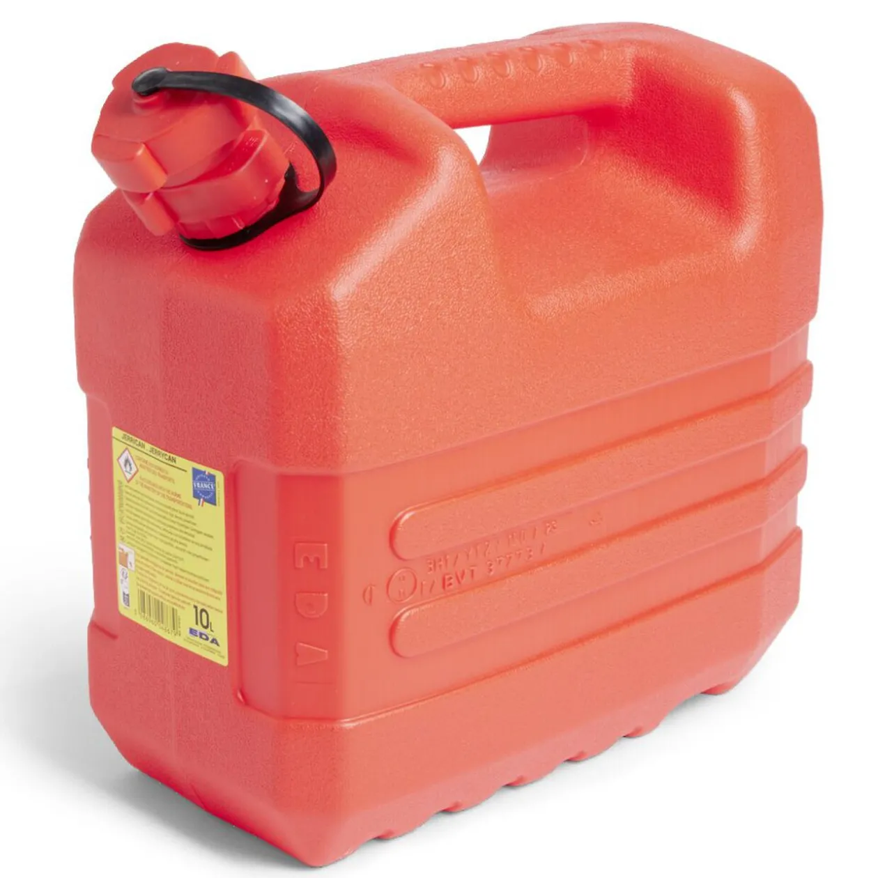 Jerrican spécial hydrocarbure plastique rouge - 10L