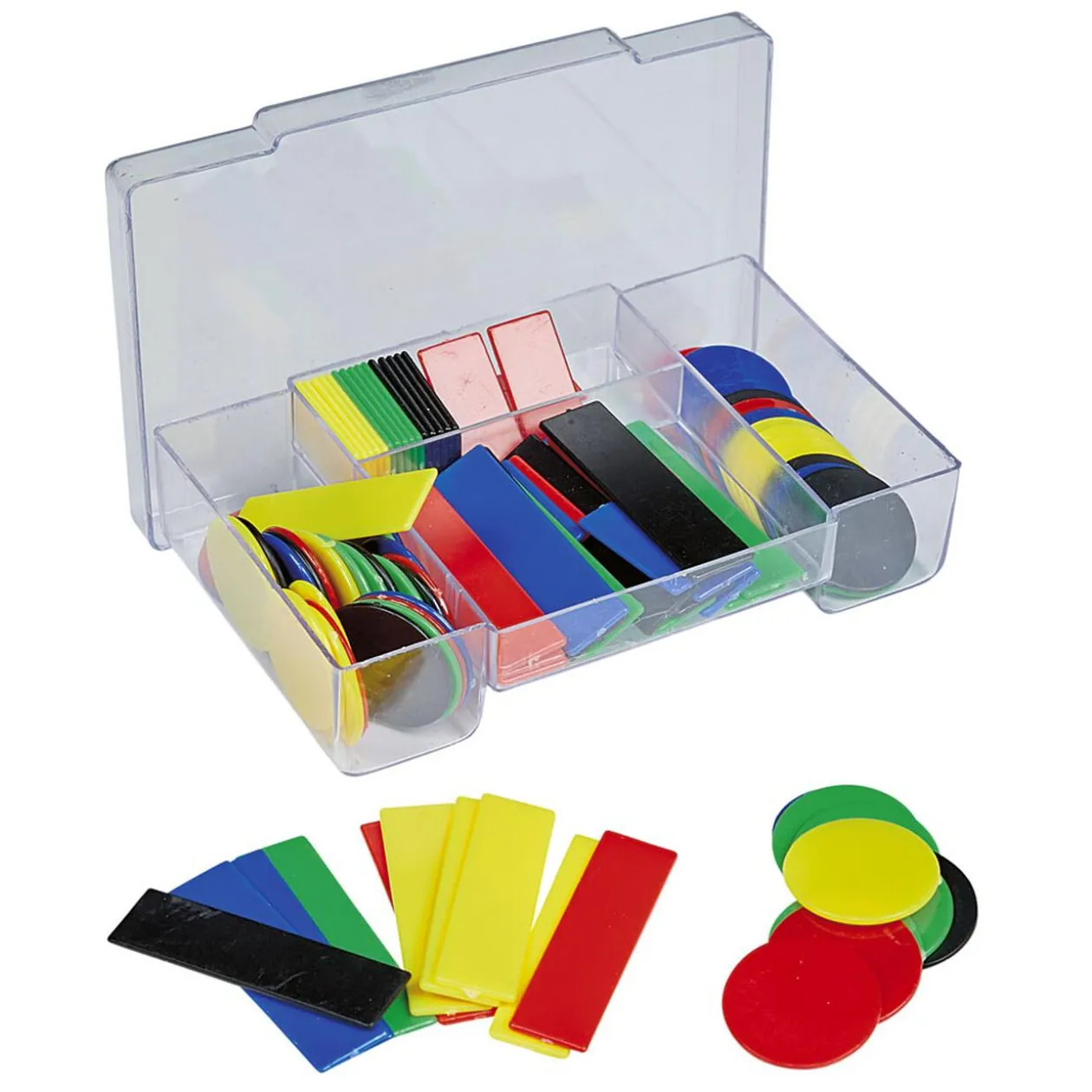 Jetons en plastique multicolore x100