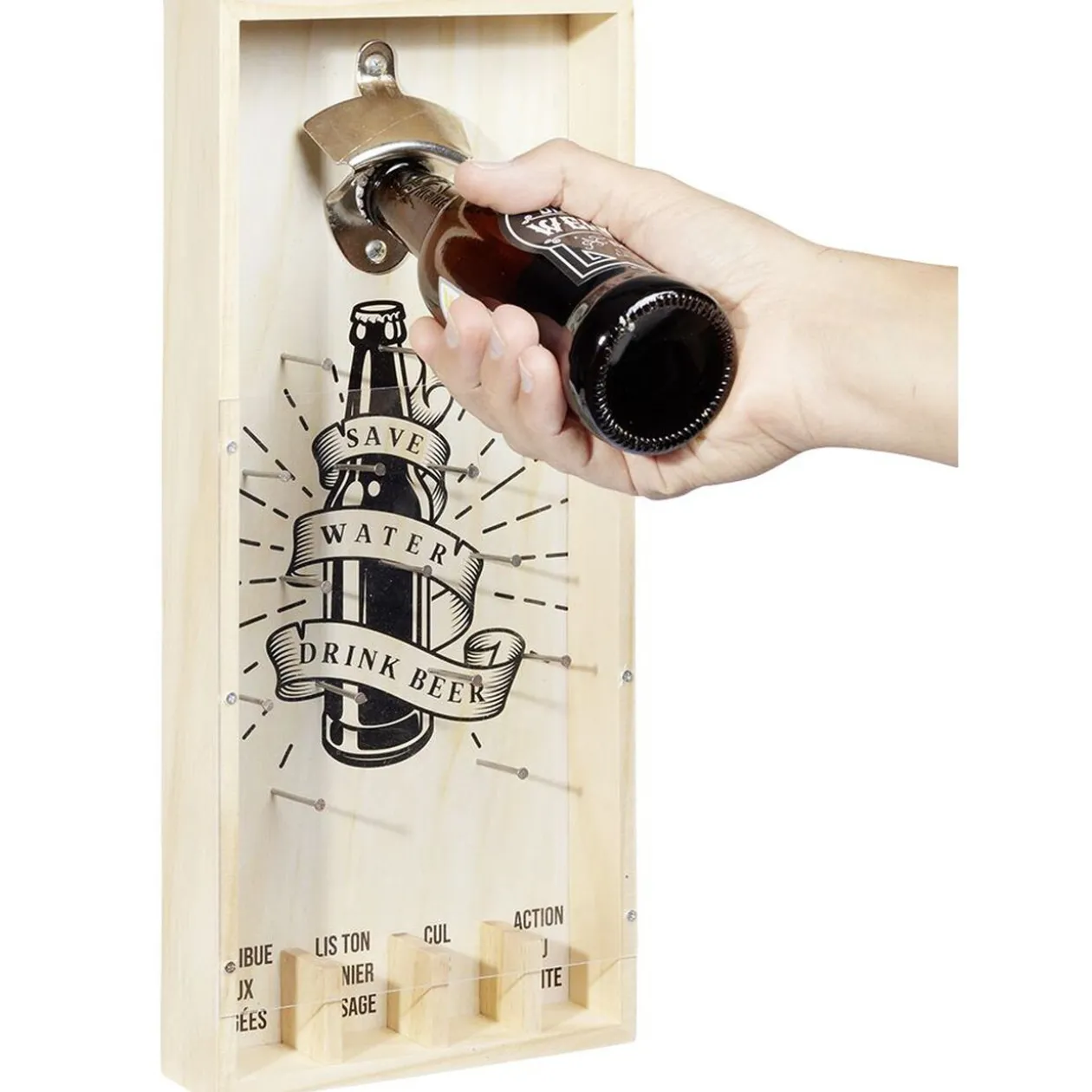 Jeu à boire décapsuleur