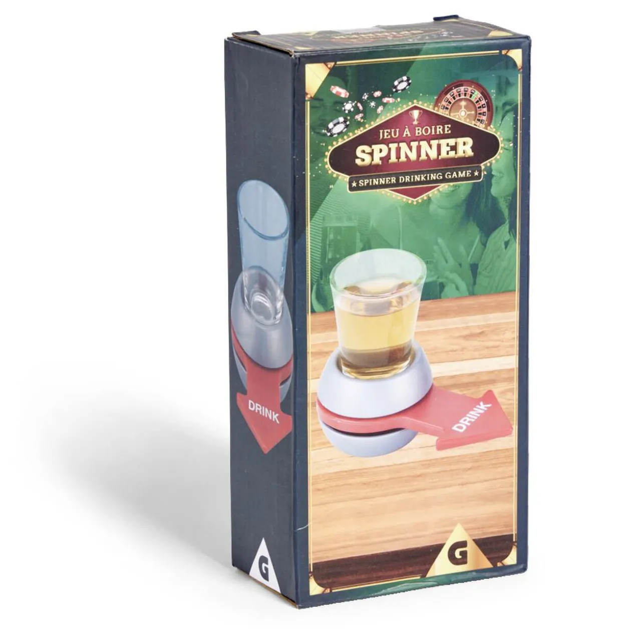 Jeu à boire shooter à tourner