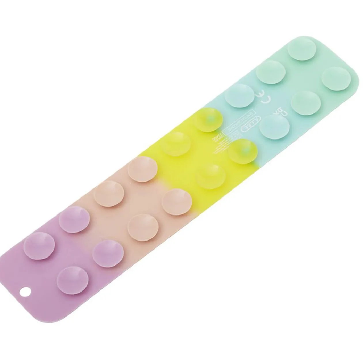 Jeu Anti-Stress bande flexibles avec ventouses multicolore L18,5 cm